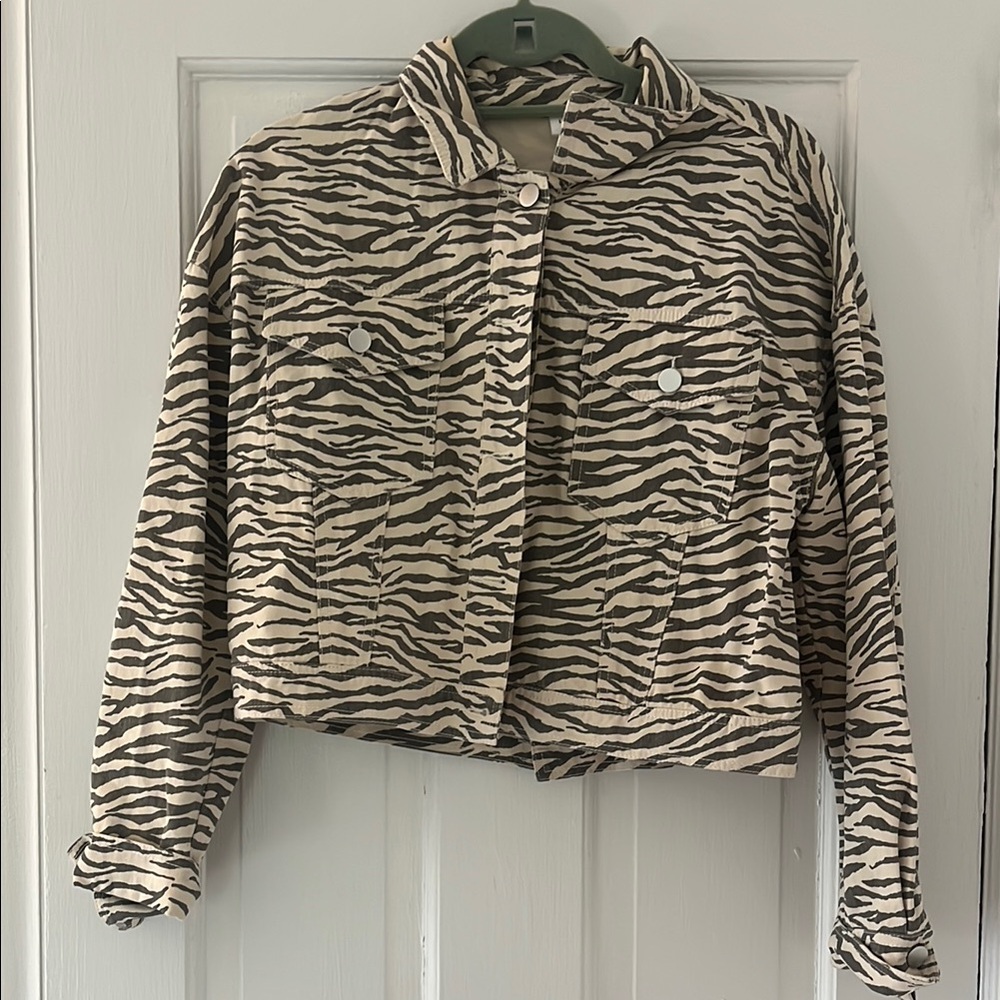 Anthropologie Zebra Print Women's Jacket